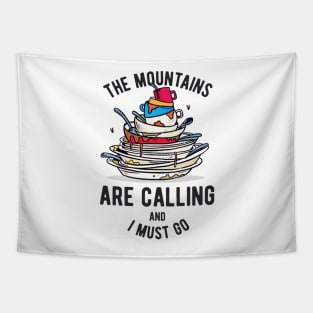 Mountain Of Dirty Dishes - Home Quarantine Diaries Tapestry