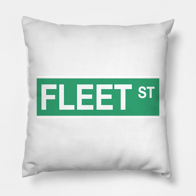 Fleet Street - Sweeney Todd Green Pillow by byebyesally