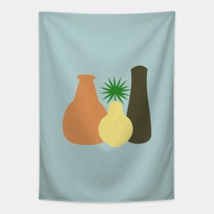 Boho Pots and Pal Leaf Tapestry