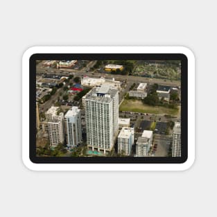 Aerial view of building, Myrtle beach Magnet