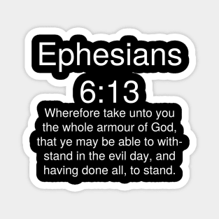 Ephesians 6:13 Bible Verse Text KJV Magnet