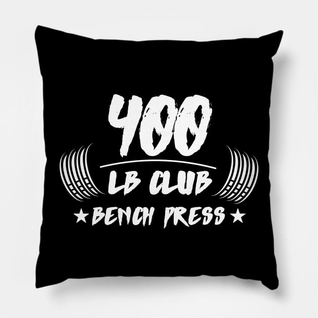 400lb Club Bench Press Pillow by AniTeeCreation