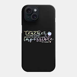 Inspiring teacher quote to motivate Phone Case