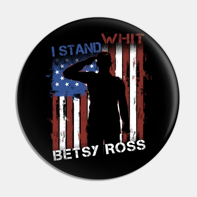 Betsy Ross Flag Pin by Mr.Speak