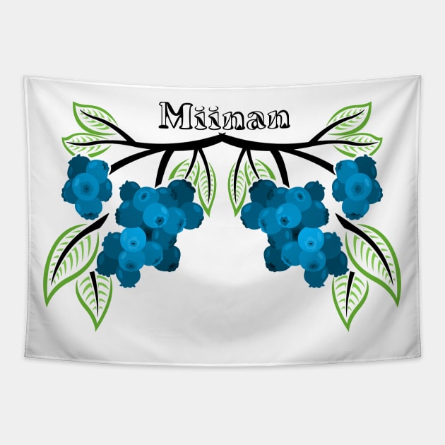 Blueberry (Miinan) Tapestry by KendraHowland.Art.Scroll