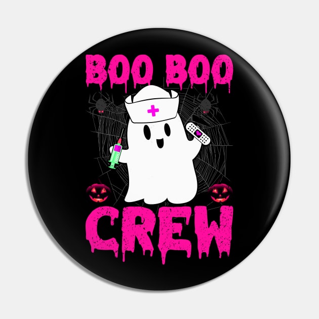 Er Boo Boo Crew Nursing Halloween Gift for Nurse Pin by RickandMorty