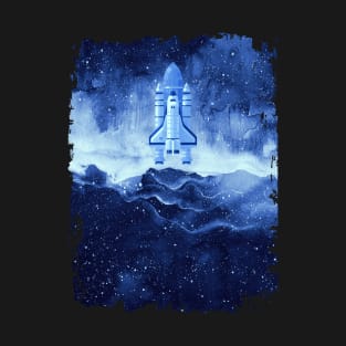 Spaceship in space T-Shirt