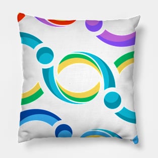 Abstract dumbbells Pillow
