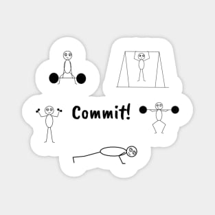 Commit! Sly the Stick Guy Magnet