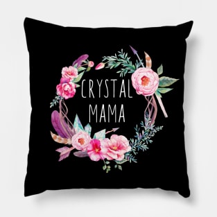 Crystal Mama Watercolor Floral Pillow