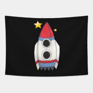 Space Rocket, fly! Tapestry