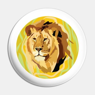 Trippy Lion Pin