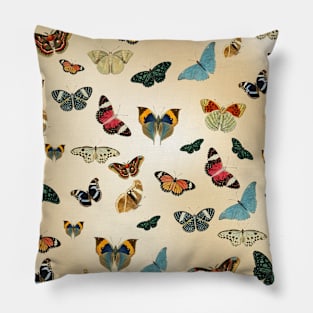 Vintage Butterfly Pattern Pillow