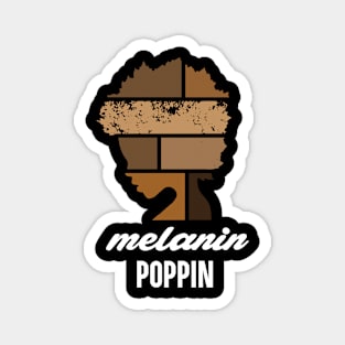 Melanin Poppin Tee Magnet