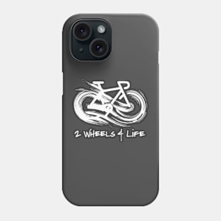 Infinity Bicycle, 2 wheels 4 life - White Phone Case