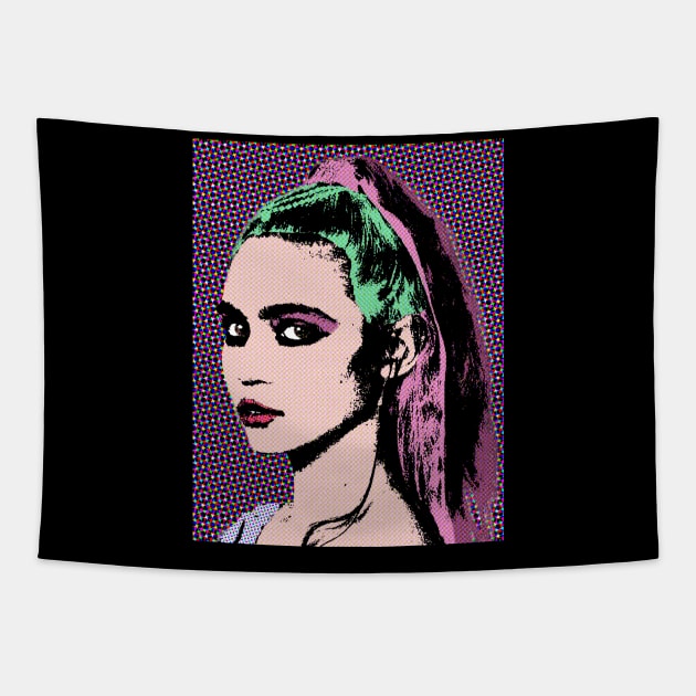 grimes style pop art Tapestry by soundofpopart