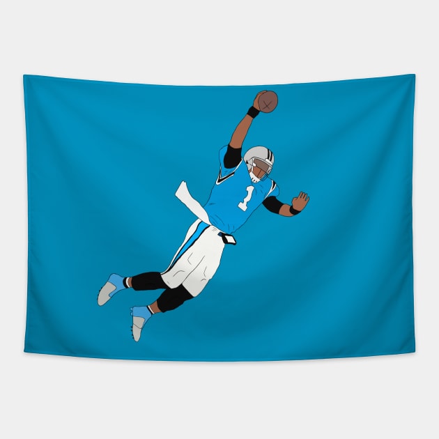 Cam Newton Dunk Tapestry by rattraptees