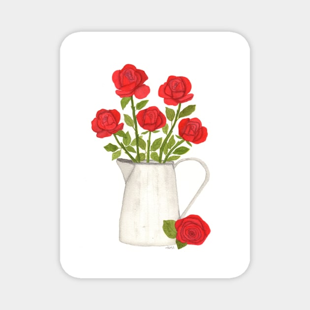 Roses are Red :-) Magnet by SunnyPainter