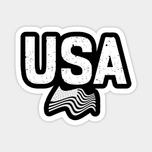 USA, American flag independence day design Magnet