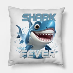 Shark Fever Splash Tee Pillow