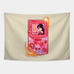 Anime Handheld Pixel Art Tapestry