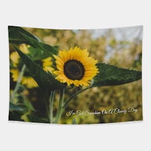 Sunflower Quotes Gift For Plant lady Tapestry