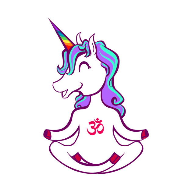 unicorn and yoga by mooby21