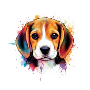 Beagle Ink Splash 3 T-Shirt