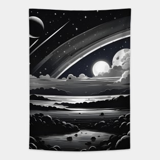 Moonlight Rainbow Tapestry