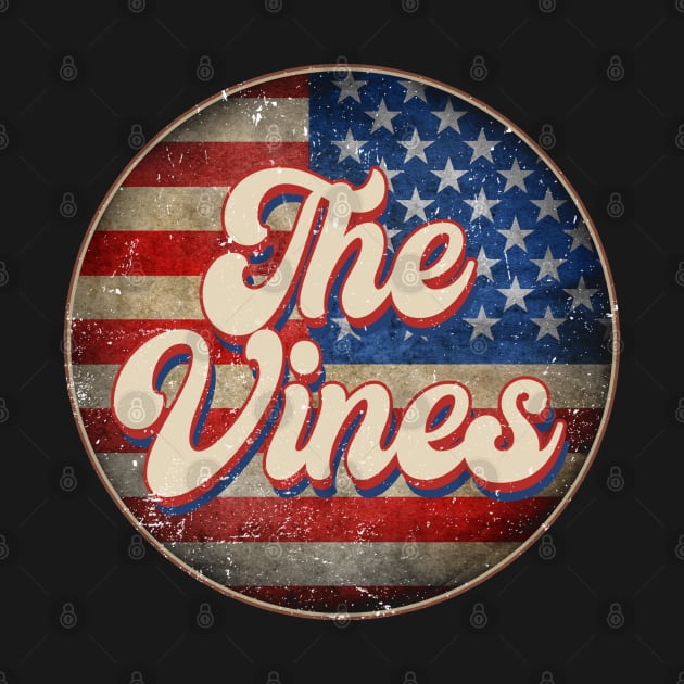 American Flag Personalized Vines Proud Name Birthday by BilodeauBlue