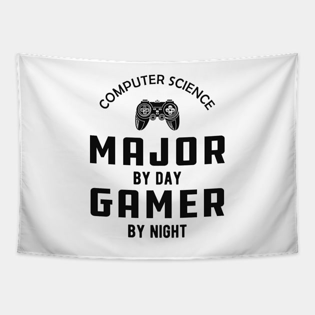 Computer science major by day gamer by night Tapestry by KC Happy Shop