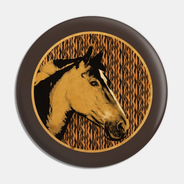 I Love Horses Sign Pin by CTShirts