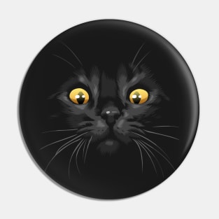 Cat yellow eyes Pin