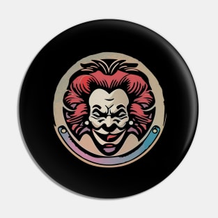 Spooky Clown Artwork Pin