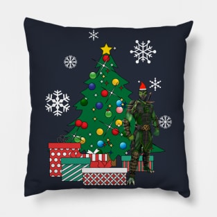 Reptile Around The Christmas Tree Mortal Kombat Pillow