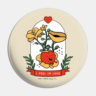 In Love Heart in a Glass Jar Pin