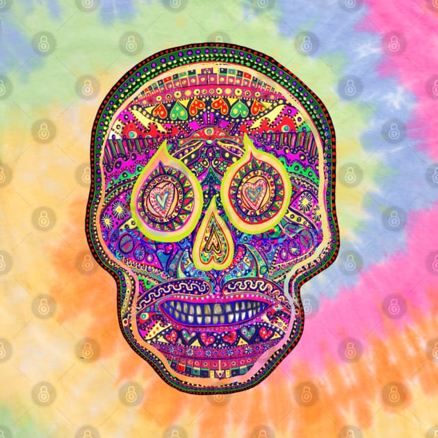 Day of the Dead Skull by A For Animals