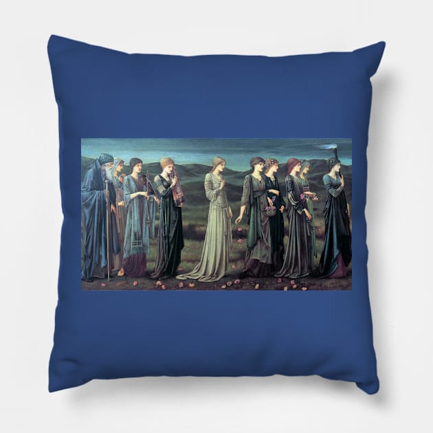 Psyche's Wedding - Edward Coley Burne-Jones Pillow by forgottenbeauty