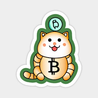 Fun Bitcoin Bear, Bitcoin Bear Dreaming of All The Coins Magnet