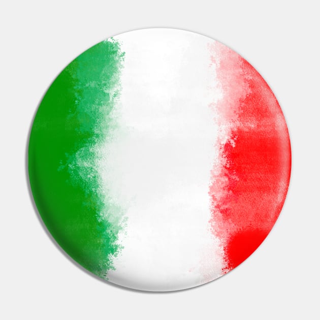 Italy Flag Spray Paint Pin by yogisnanda