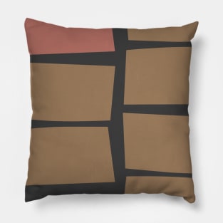 Minimal Wood Blocks 21 Pillow