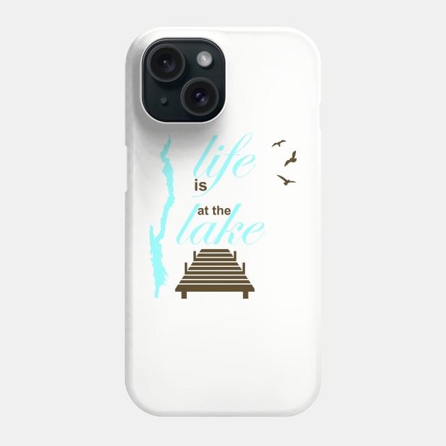 Life is better at the lake-Lake George Phone Case by Best Built Corn Boards