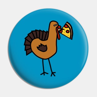 Thanksgiving Turkey with Pizza Slice Pin