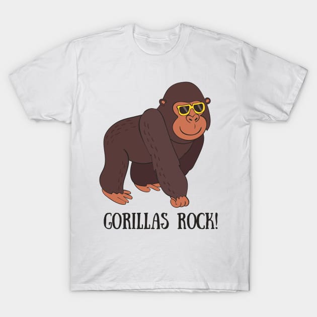 Gorilla T-shirt Just a Girl Who Loves Gorillas Tshirt Wildlife Gifts Shirt  Ape Tshirt Gorilla Gifts Adult Unisex to 4XL & Kids Gorilla Shirt 