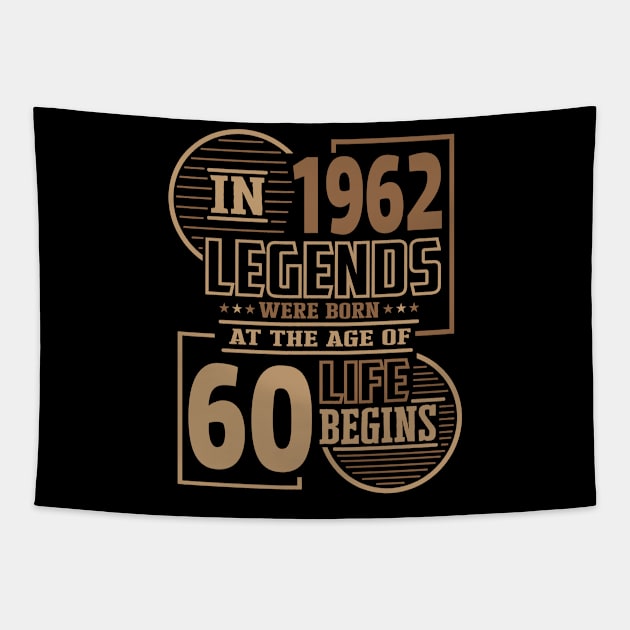 Funny sayings 60 years legend 60th birthday Tapestry by HBfunshirts