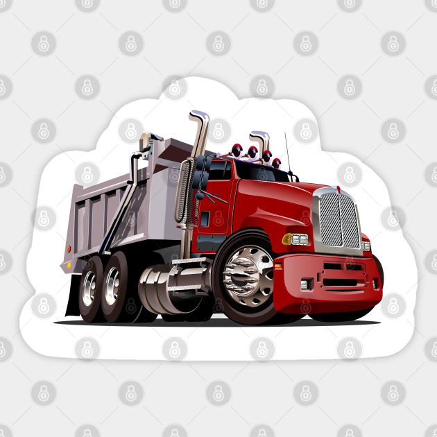 Cartoon truck - Cartoon Truck - Sticker | TeePublic Cartoon truck - Cartoon Truck - Sticker | TeePublic