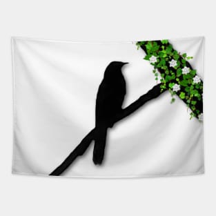 Bird Lovers Black Bird Bird Watching Tapestry