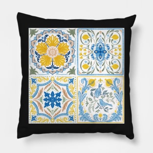 Italian villa tiles Pillow