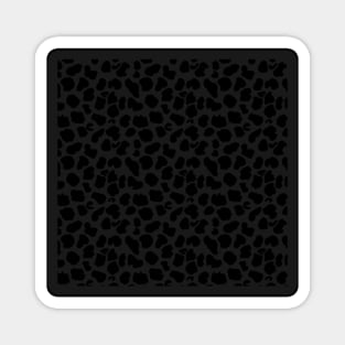 Leopard Black Texture Magnet