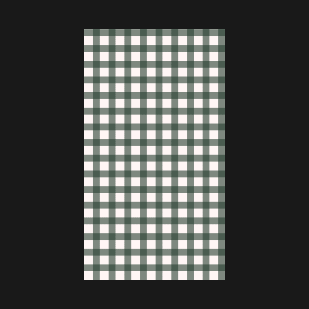 Forest Green Gingham Pattern by mckhowdesign